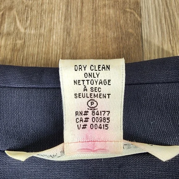 Diane von‎ Furstenberg DVF Navy Blue Knit Blazer Jacket Women's Size 10 - Picture 3 of 11